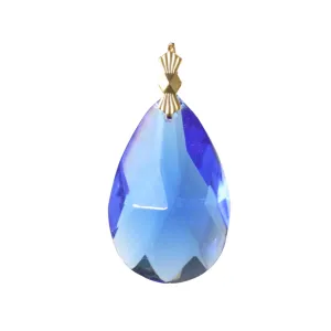 1-1/2" Blue Full Cut Teardrop