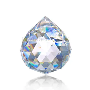 100mm ASFOUR® Crystal<br>Clear Faceted Ball (Blemished)