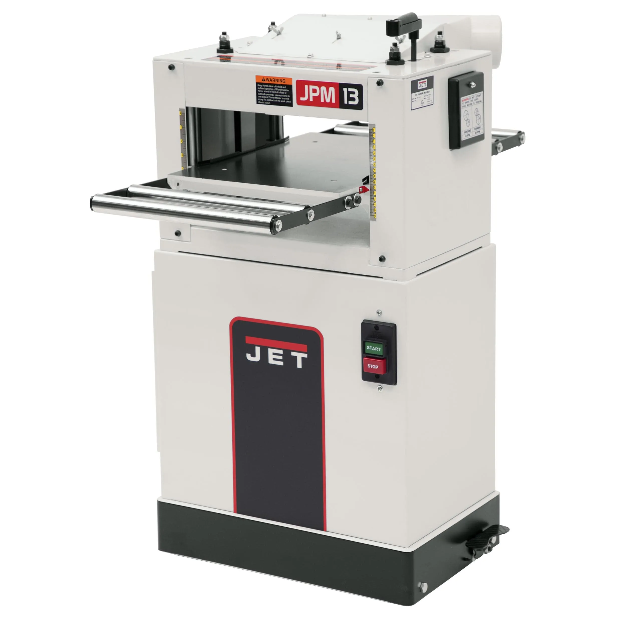 13" Planer/Molder with Closed Stand - 1-1/2 HP 1 Ph 115/230V - Straight Knife - JWPM-13CS