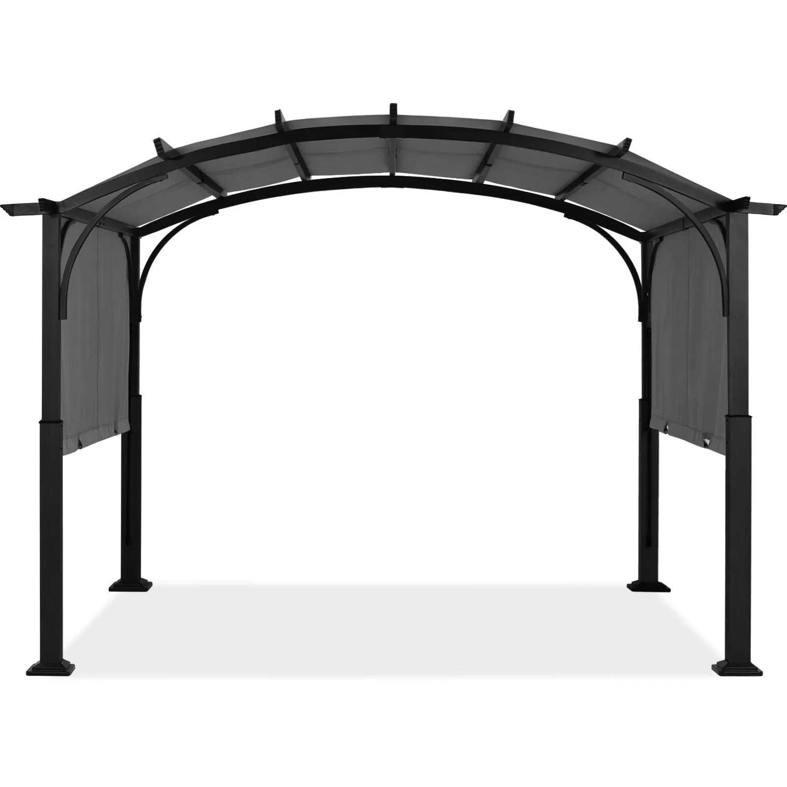 ABCCANOPY Arched 10x10/10x12 Patio Gazebo with Retractable Sun Shade