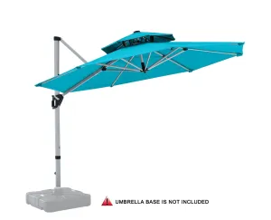 ABCCANOPY Cantilever Patio Umbrella Double Top Round Umbrella