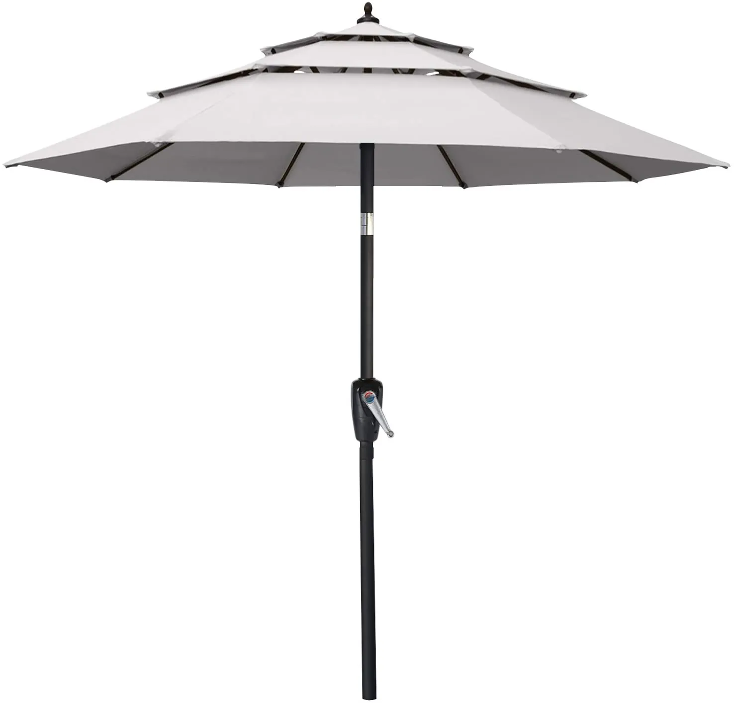 ABCCANOPY Outdoor 3 Tiers Patio UV Umbrella 9/10/11FT Table Umbrella