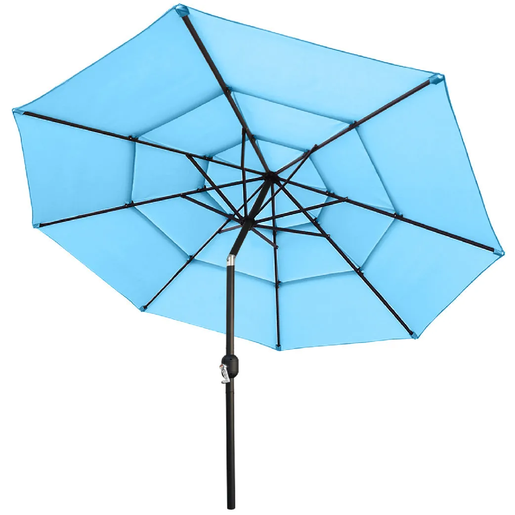 ABCCANOPY Outdoor 3 Tiers Patio UV Umbrella 9/10/11FT Table Umbrella