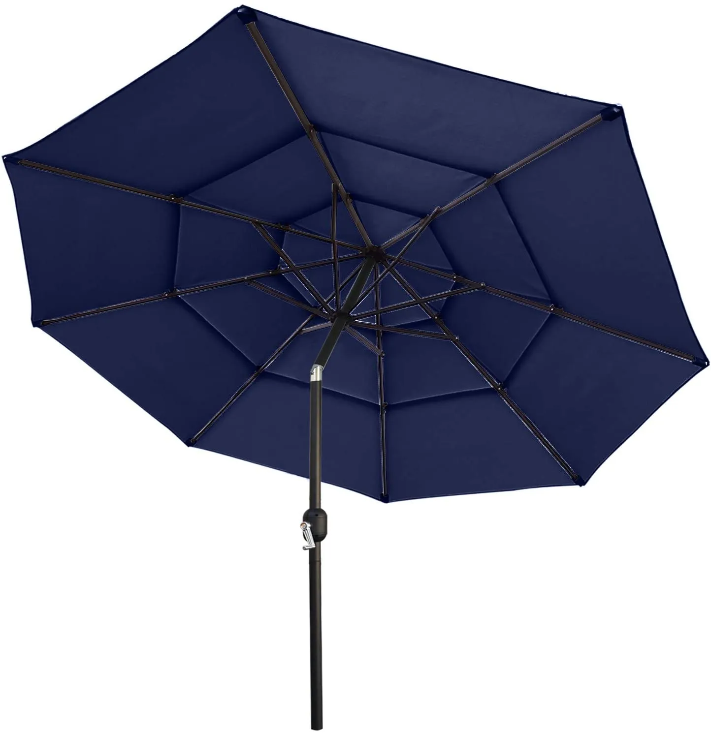 ABCCANOPY Outdoor 3 Tiers Patio UV Umbrella 9/10/11FT Table Umbrella