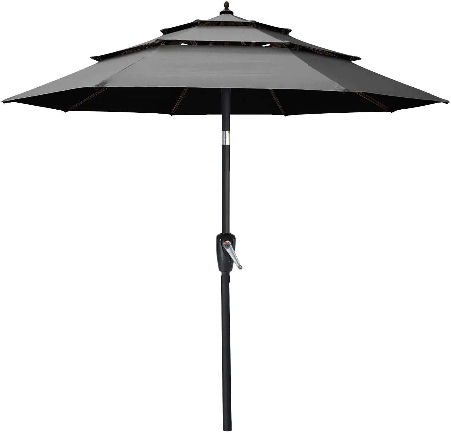 ABCCANOPY Outdoor 3 Tiers Patio UV Umbrella 9/10/11FT Table Umbrella