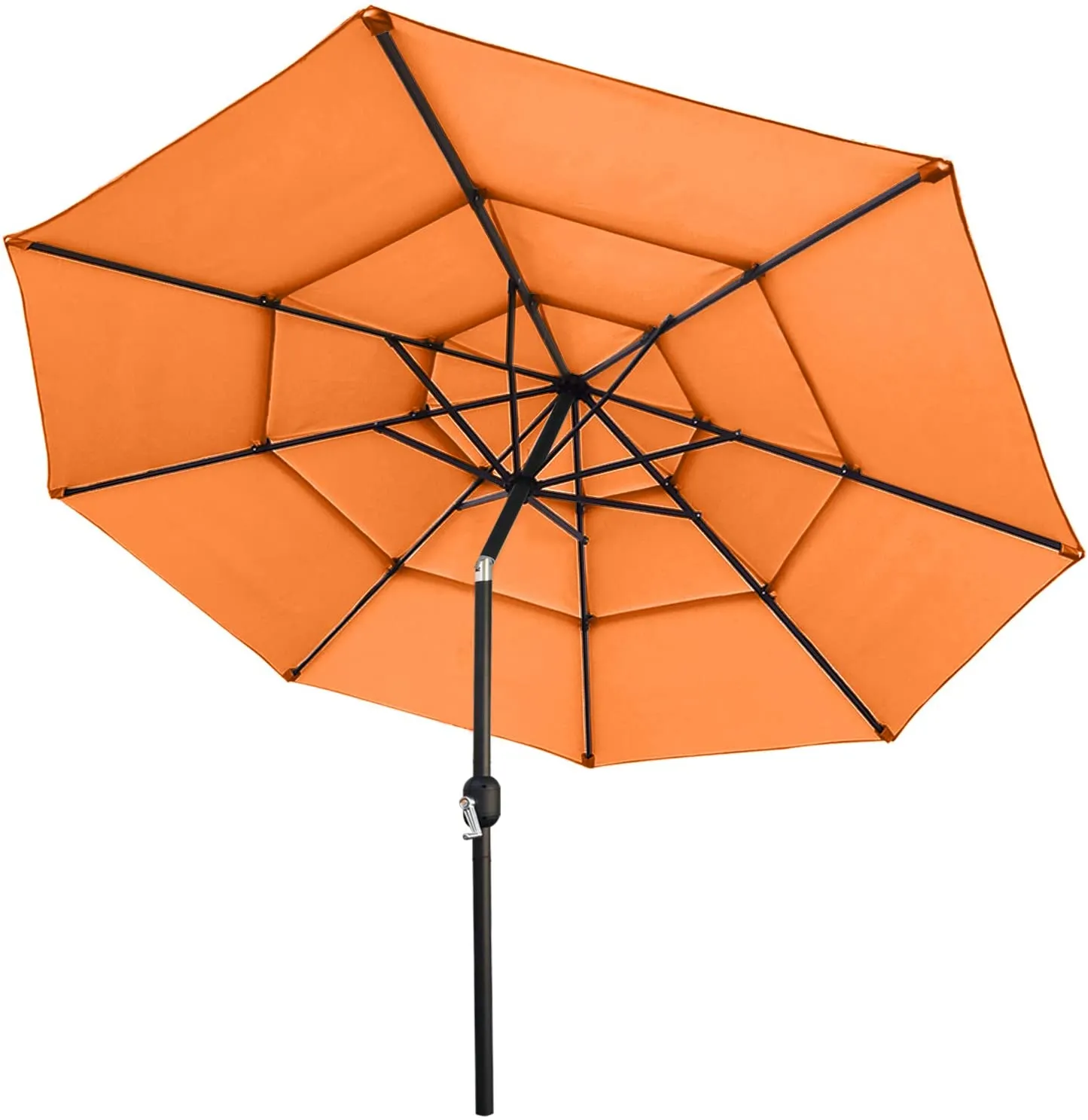 ABCCANOPY Outdoor 3 Tiers Patio UV Umbrella 9/10/11FT Table Umbrella