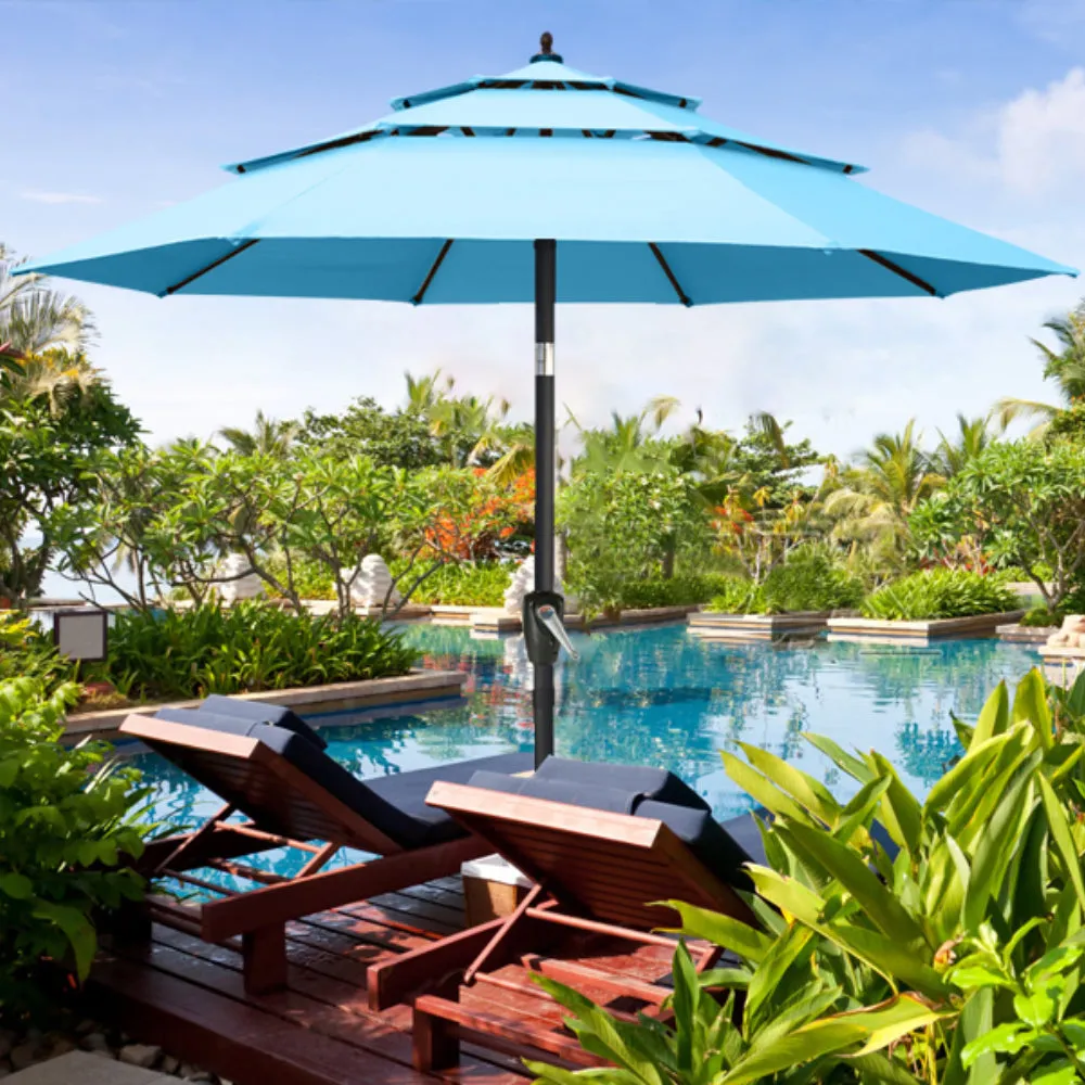 ABCCANOPY Outdoor 3 Tiers Patio UV Umbrella 9/10/11FT Table Umbrella