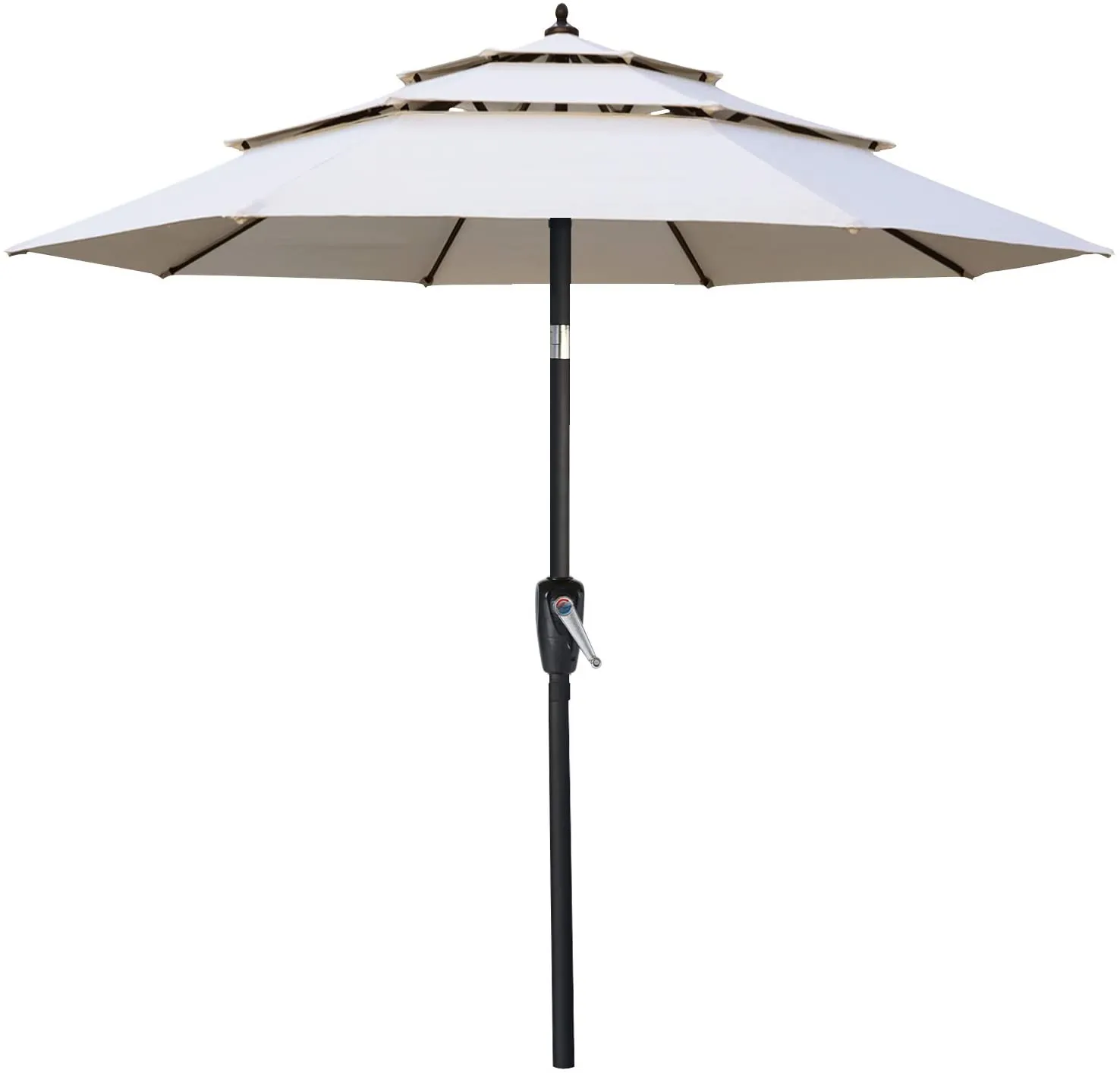 ABCCANOPY Outdoor 3 Tiers Patio UV Umbrella 9/10/11FT Table Umbrella