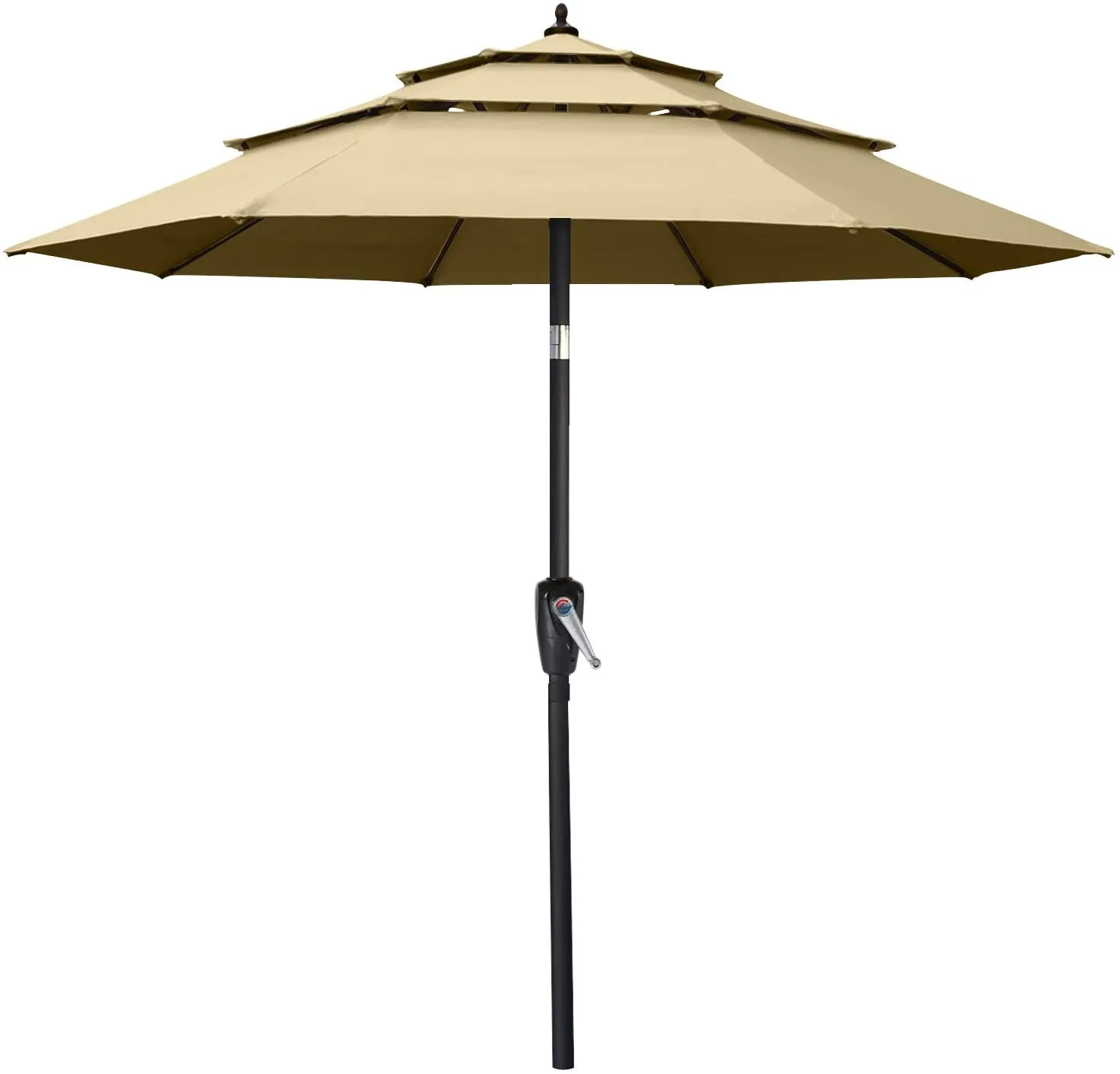 ABCCANOPY Outdoor 3 Tiers Patio UV Umbrella 9/10/11FT Table Umbrella