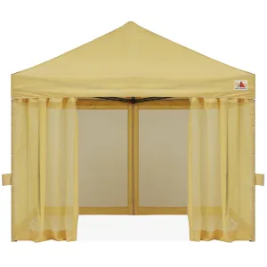 ABCCANOPY S1 Commercial Pop Up 10x10 Canopy Tent With Netting Walls