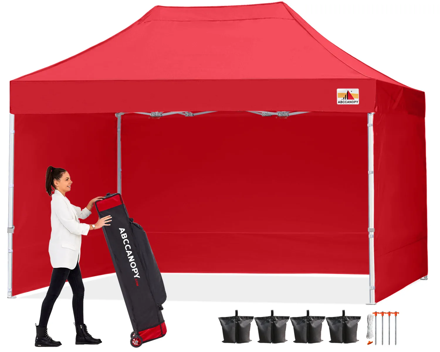 ABCCANOPY S1 Commercial Pop Up 10x10/10x15/10x20 Canopy Tent with Sidewalls