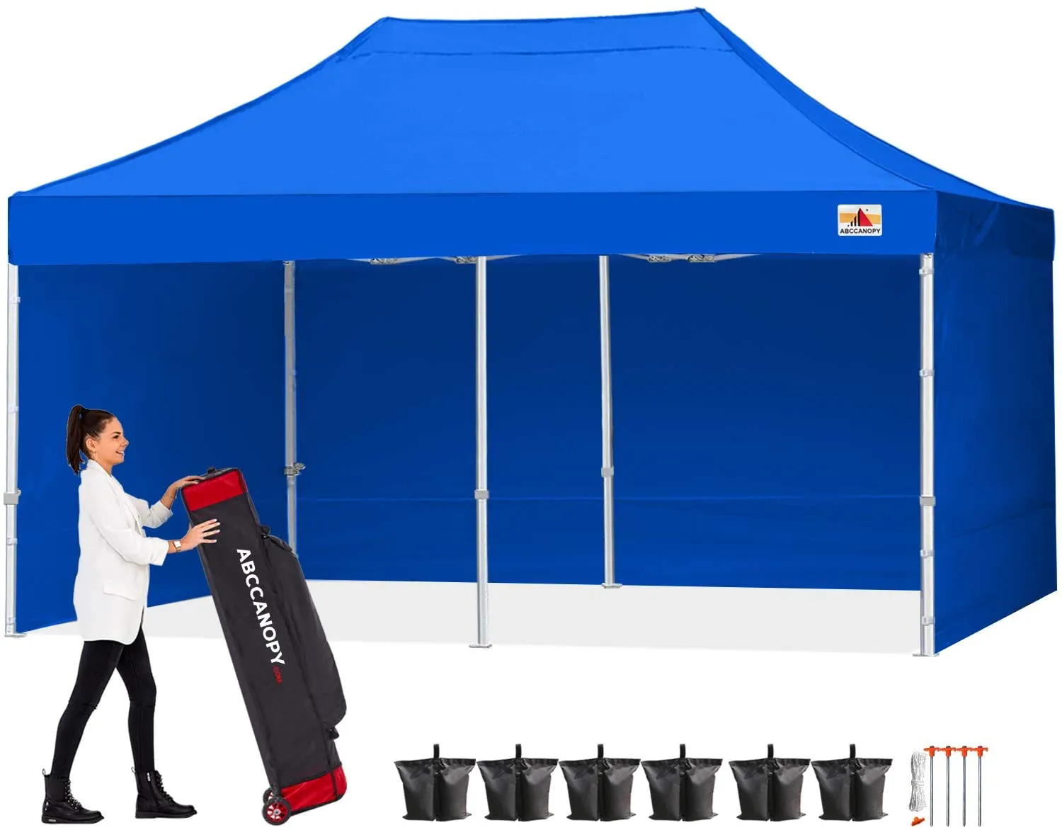 ABCCANOPY S1 Commercial Pop Up 10x10/10x15/10x20 Canopy Tent with Sidewalls