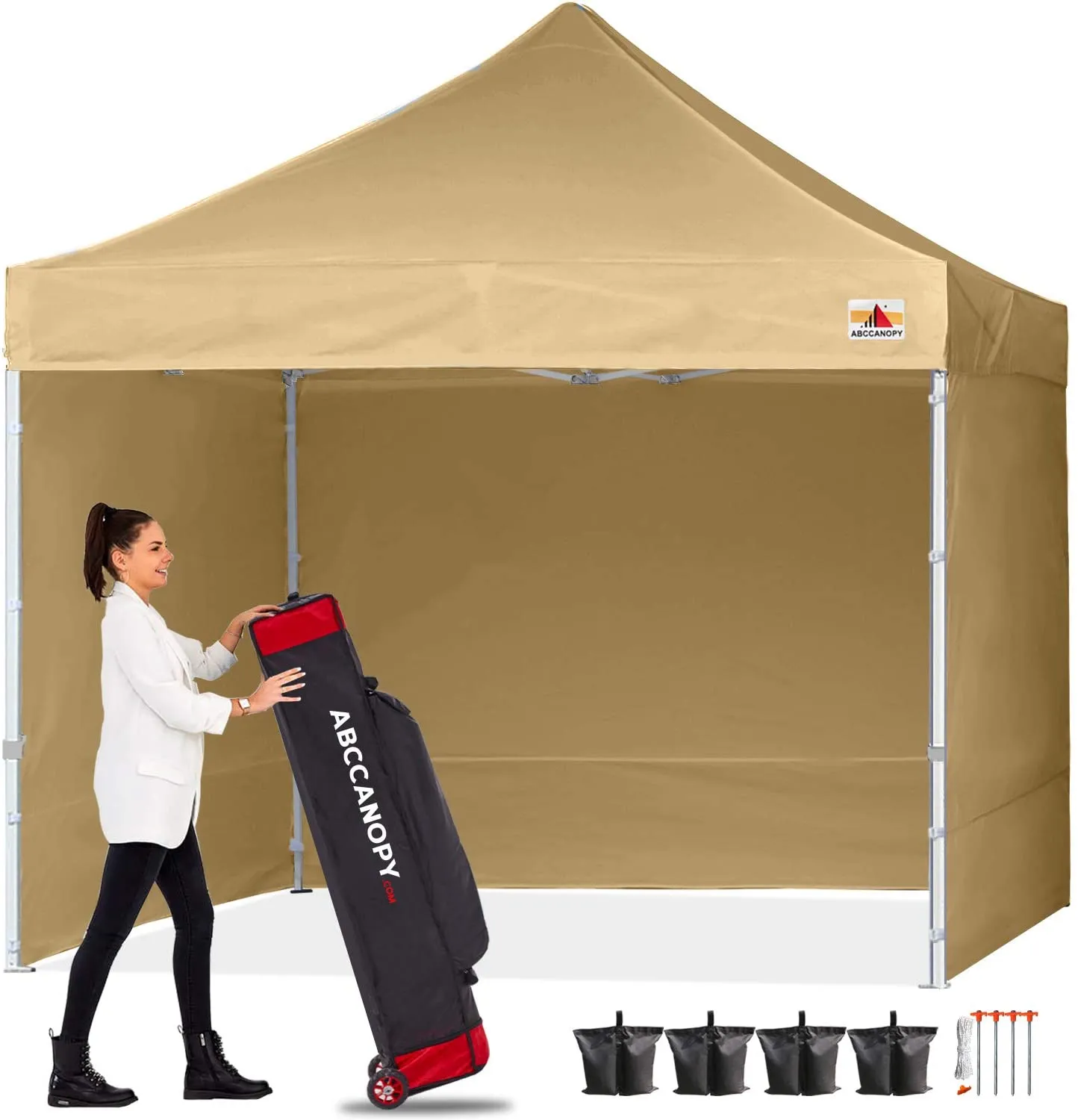 ABCCANOPY S1 Commercial Pop Up 10x10/10x15/10x20 Canopy Tent with Sidewalls