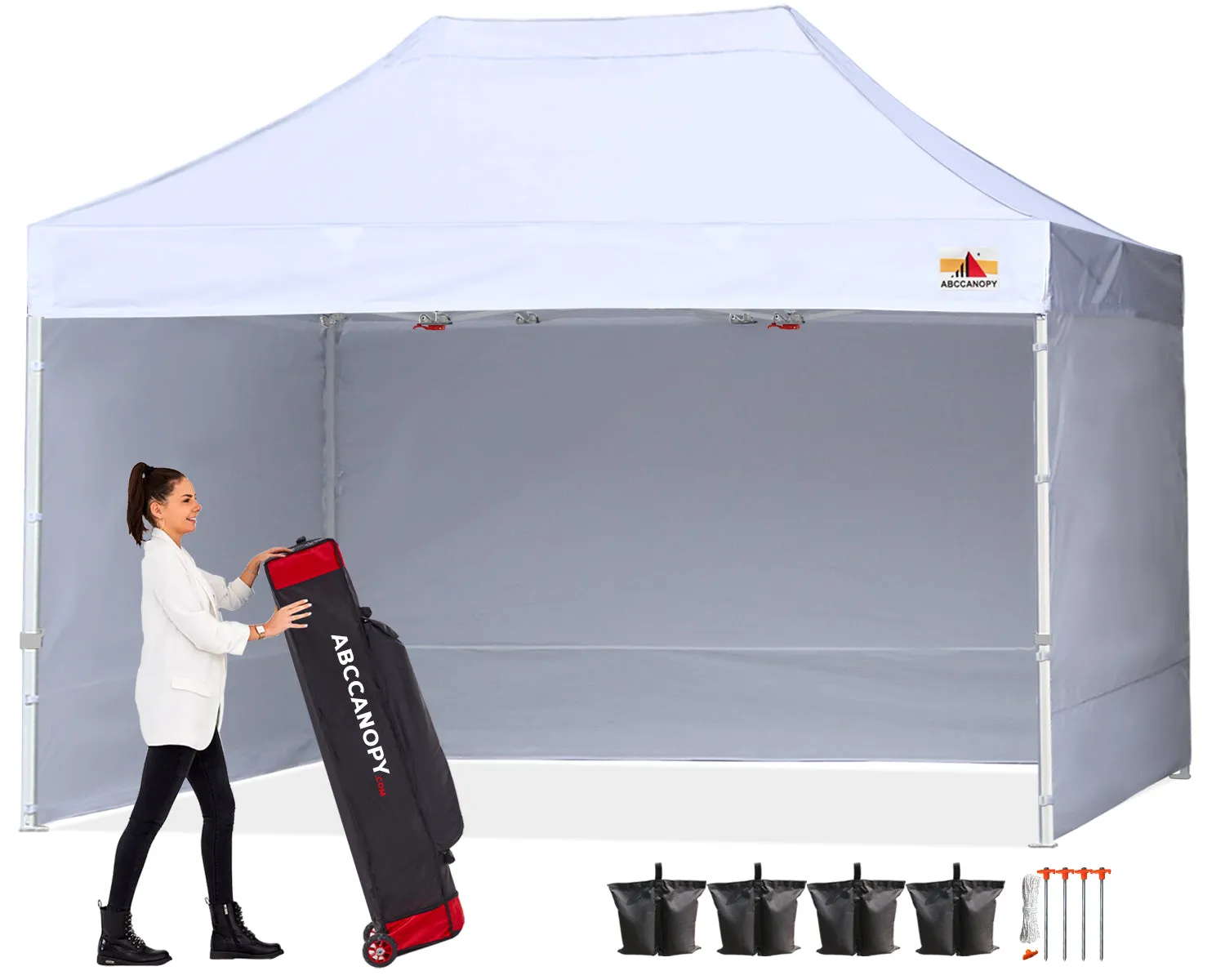 ABCCANOPY S1 Commercial Pop Up 10x10/10x15/10x20 Canopy Tent with Sidewalls