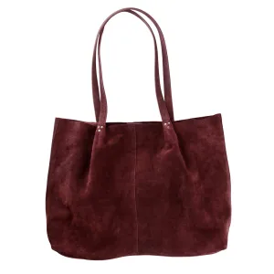 Ain't No Slouch Tote in Pinot Suede