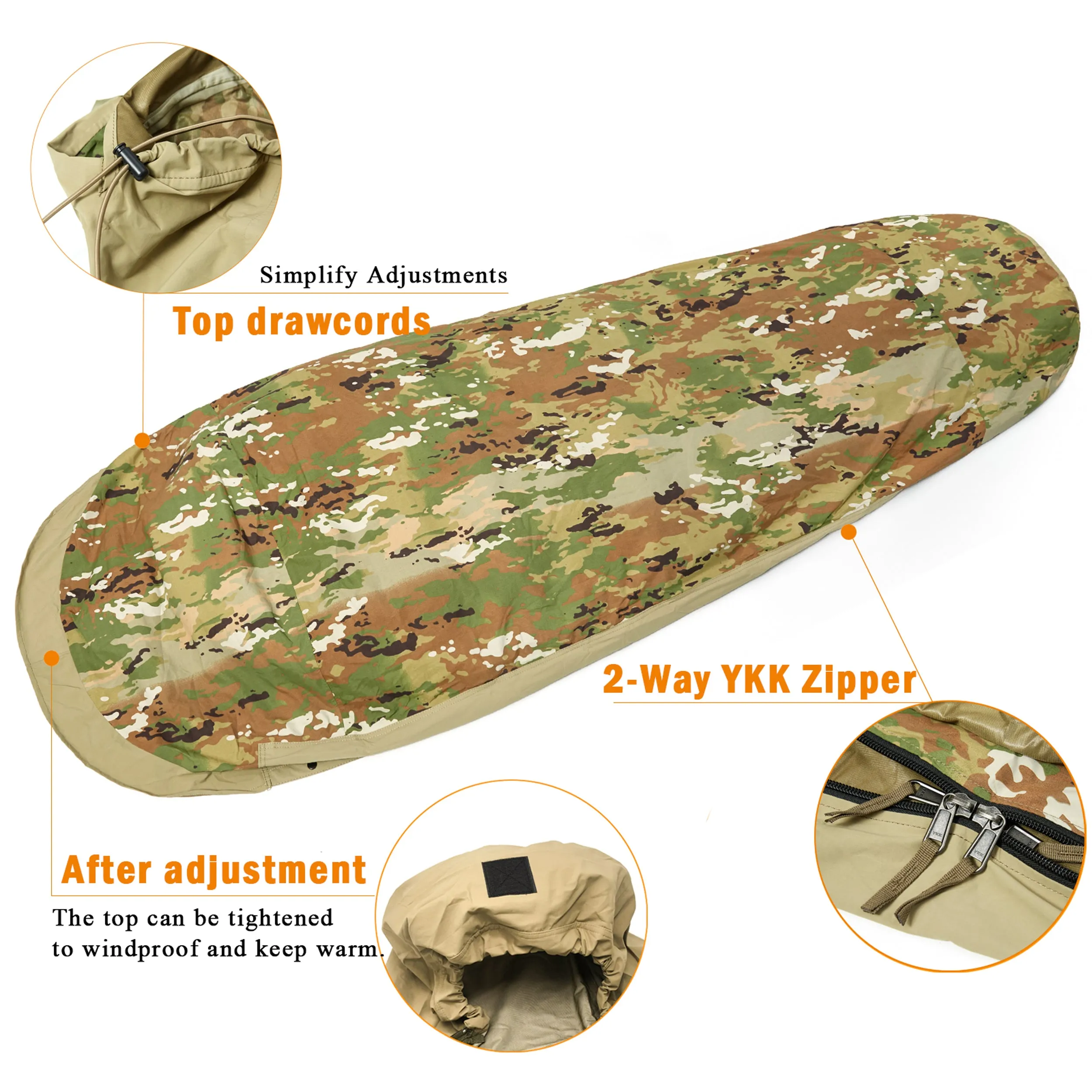 Akmax Bivy Cover Sack for Modular Sleeping Bags OCP