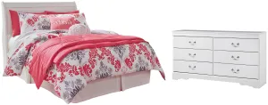 Anarasia Full Sleigh Headboard with Dresser