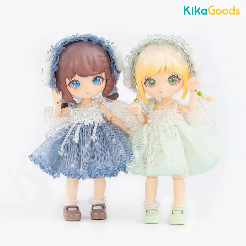 BJD Figure Clothes Polka Dot Fairy Skirt Suit