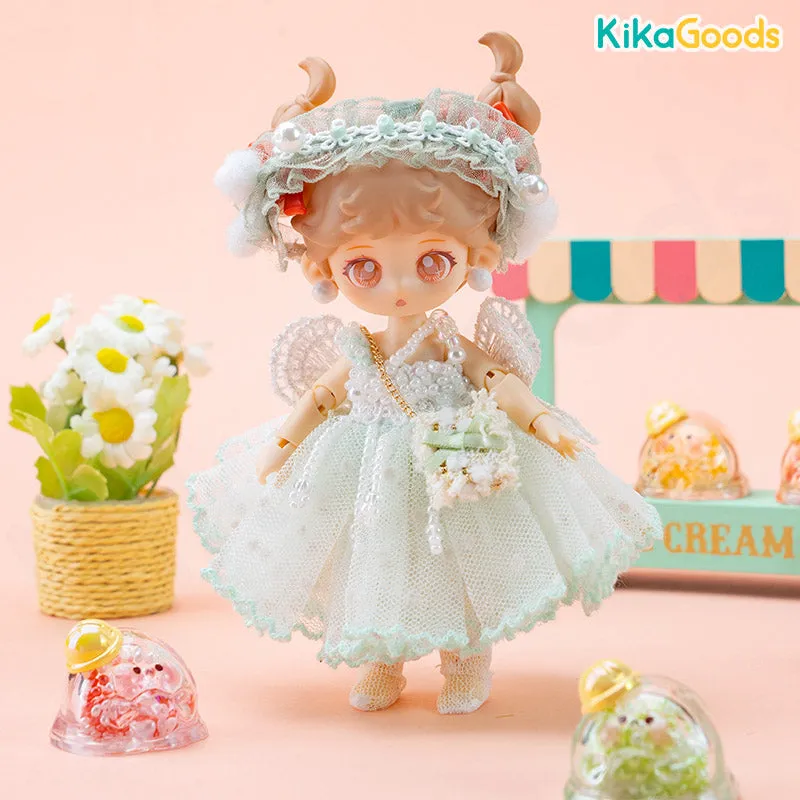 BJD Figure Clothes Polka Dot Fairy Skirt Suit