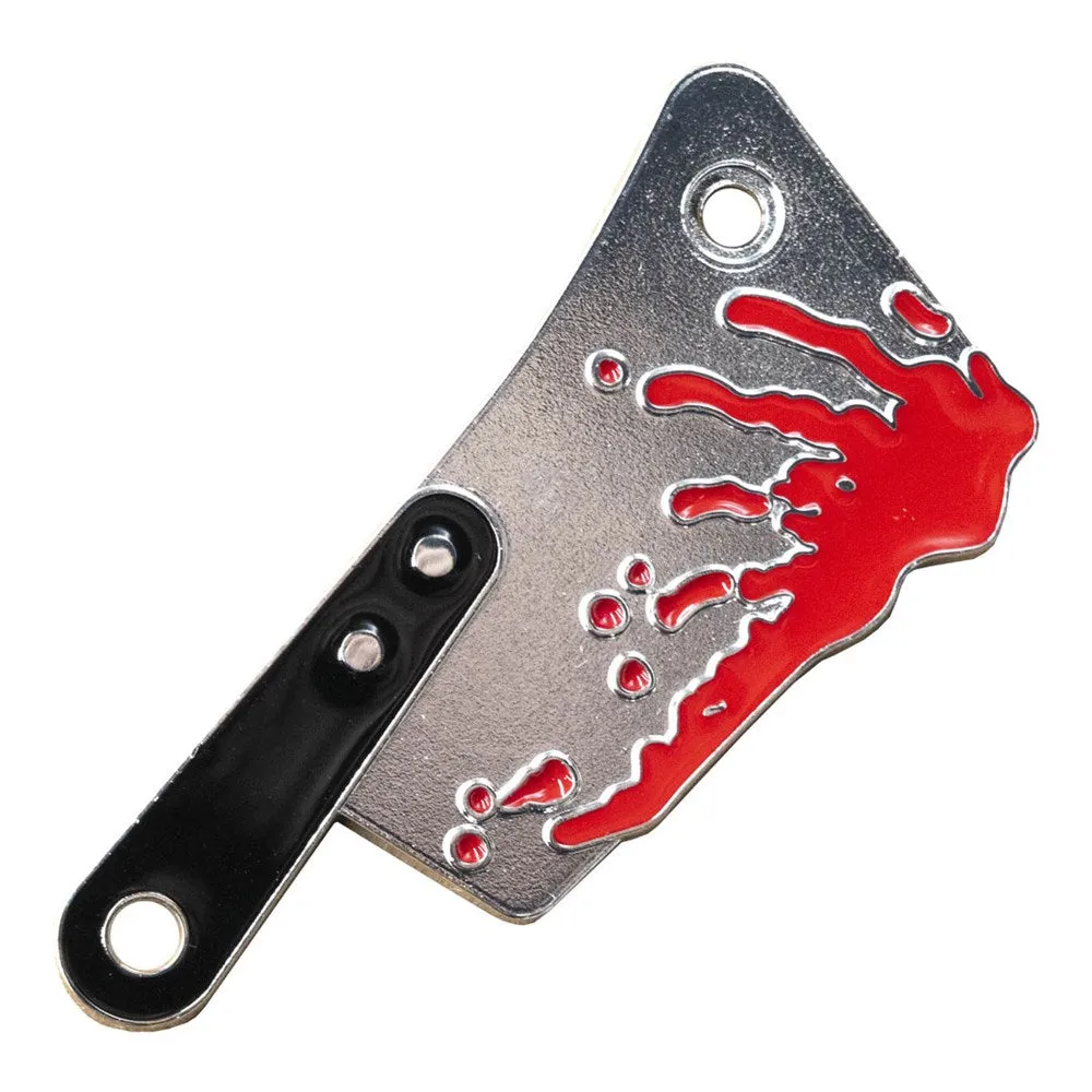 Blood Splatter Cleaver Enamel Pin