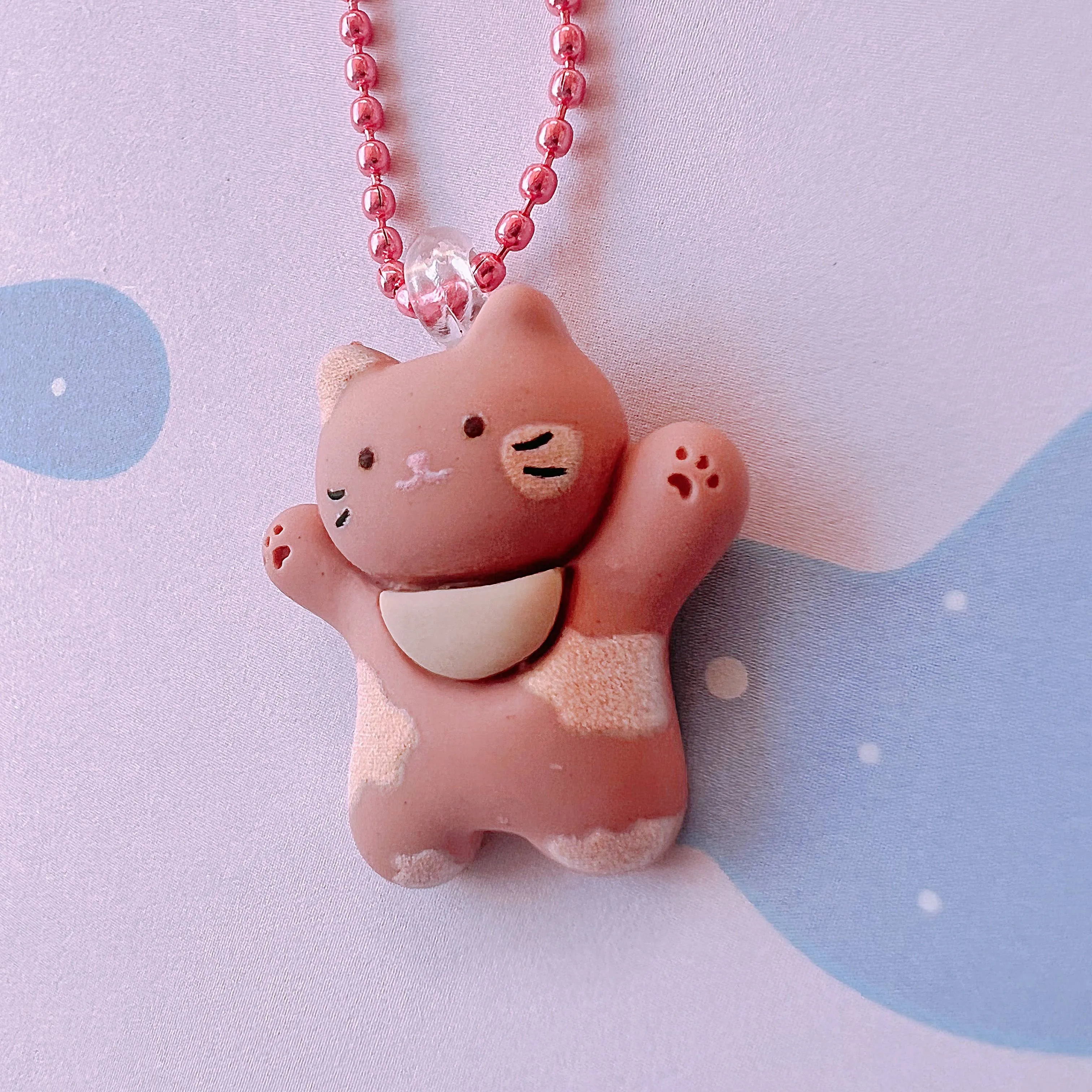 Calico Cat Kids Necklace