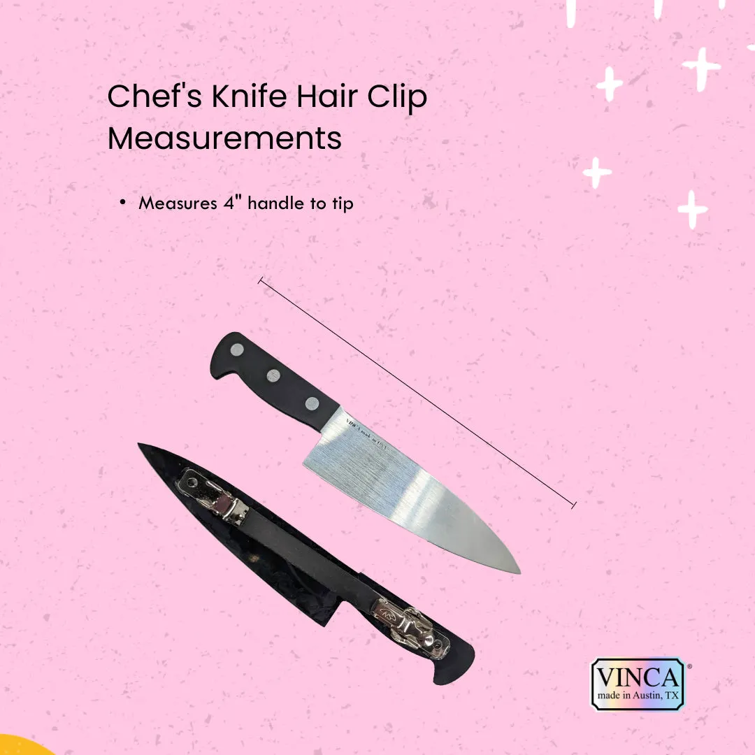 Chef's Knife Hair Clip by Vinca USA