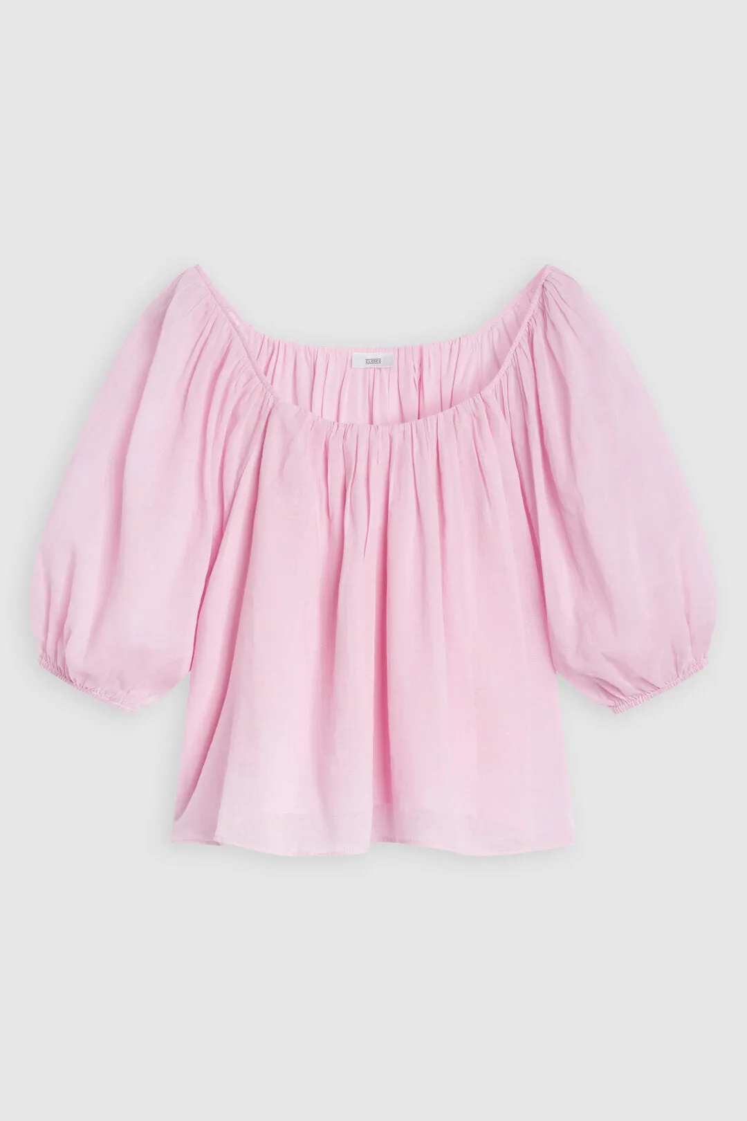 Closed Puff Sleeve Blouse in Blush