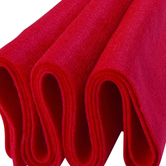 Craft Felt Fabric - 18" X 18" Inch Wide & 1.6mm Thick Felt Fabric - Use This Soft Felt for Crafts - Felt Material Pack