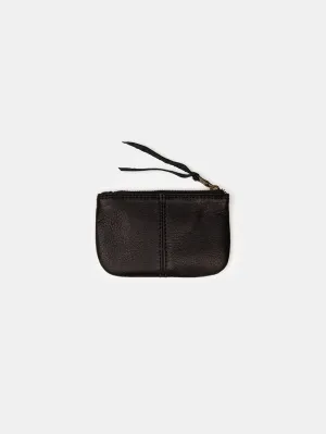 Elsa Leather Card Case in Black