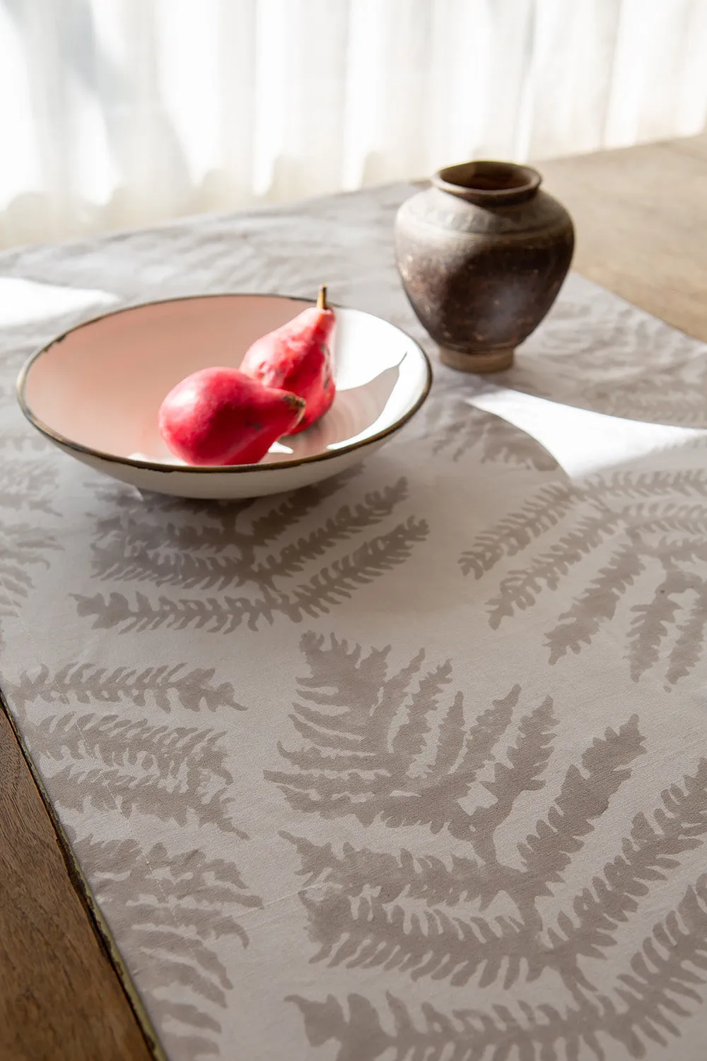 Fern Table Runner in Dove