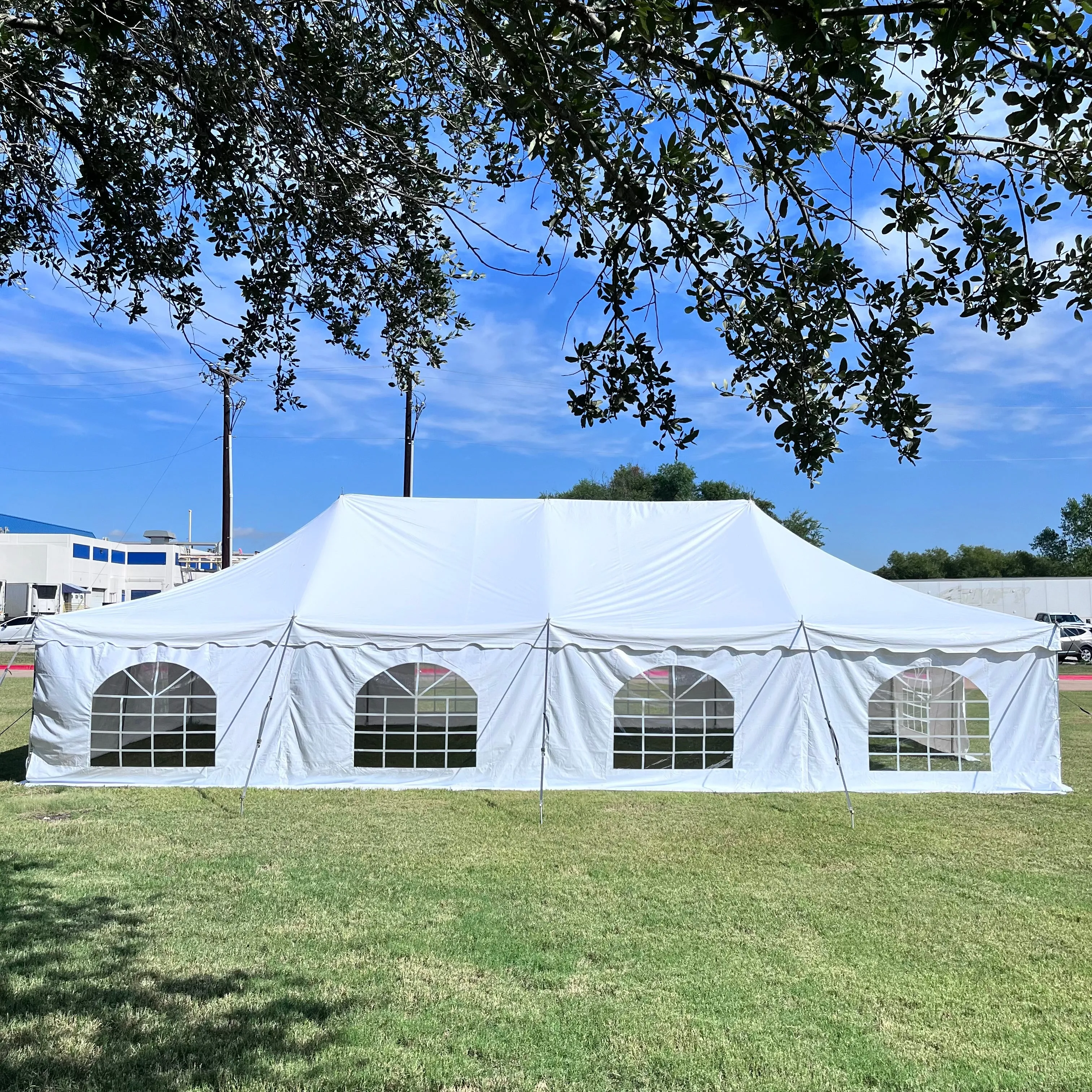 Fire Retardant (FR) PVC Pole Tent - 40'x20'