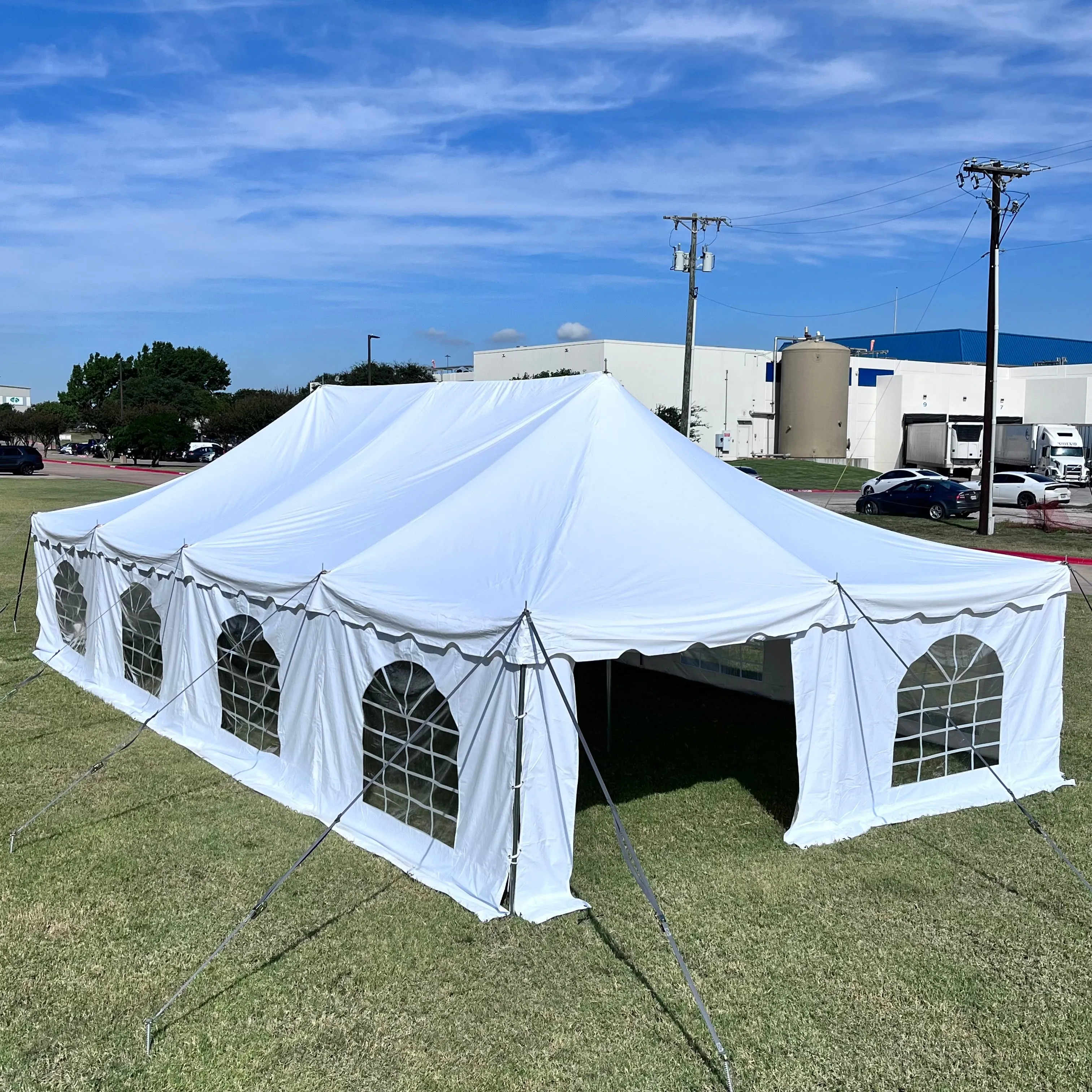 Fire Retardant (FR) PVC Pole Tent - 40'x20'