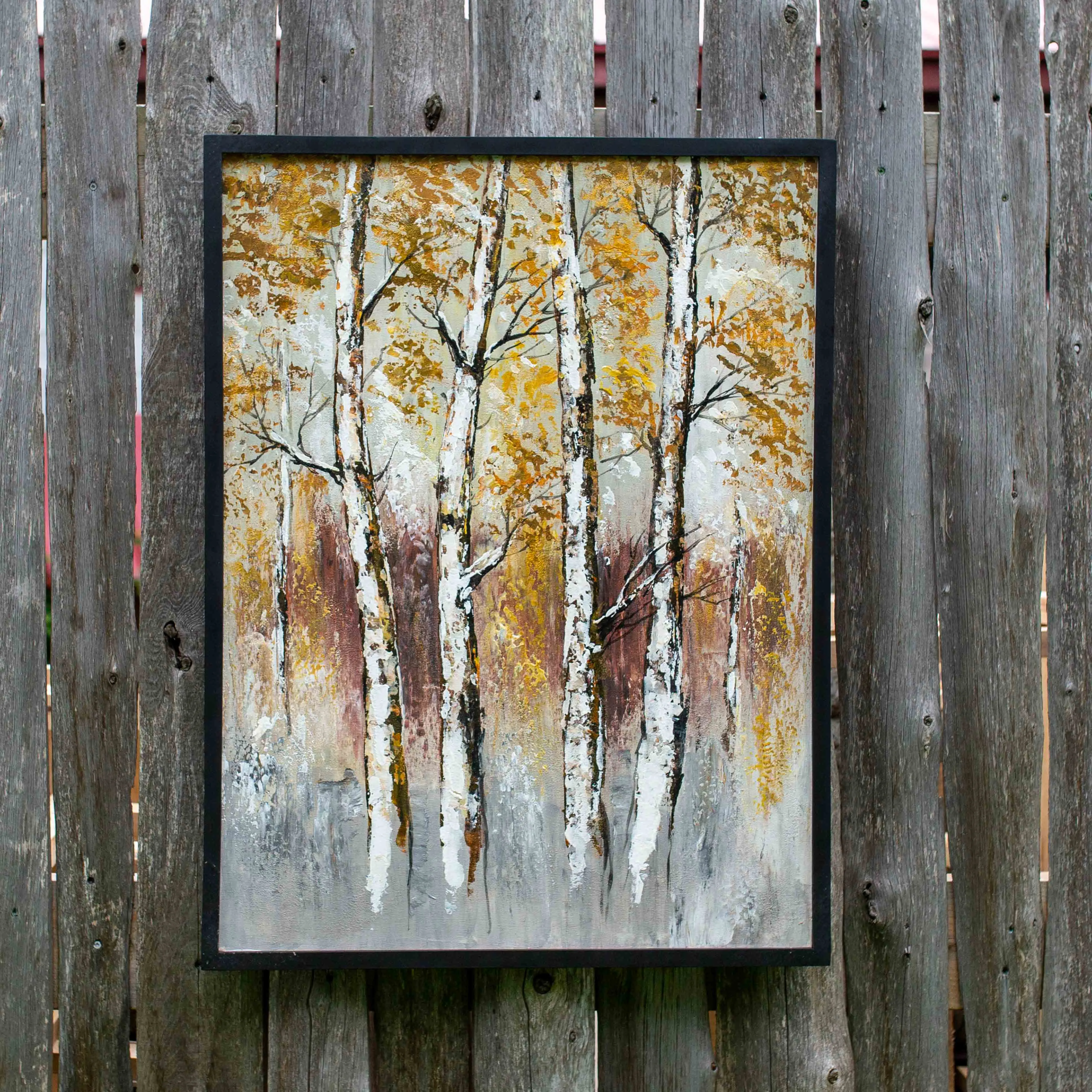 Four Birch Trees - Painting