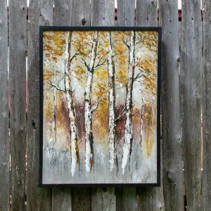 Four Birch Trees - Painting