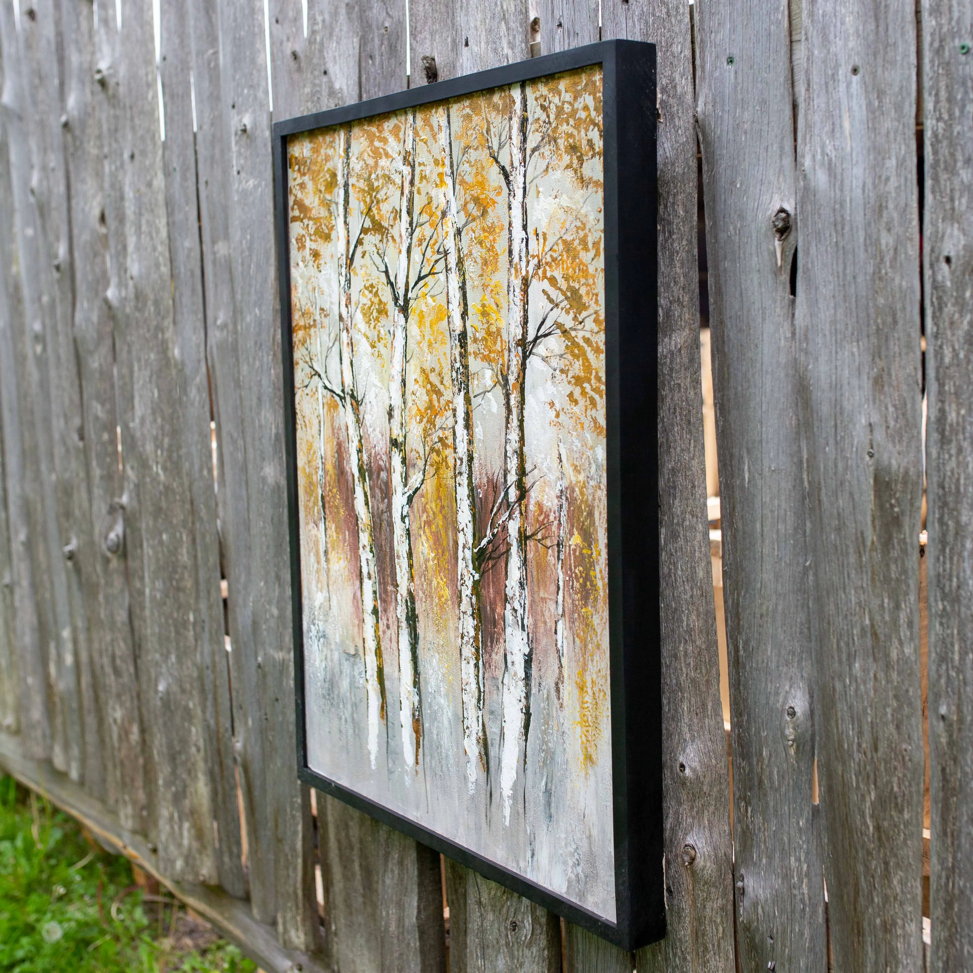 Four Birch Trees - Painting