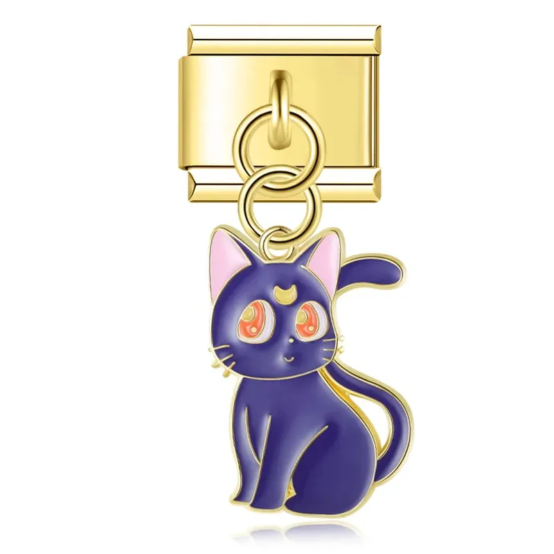 Gold Hanging Cats