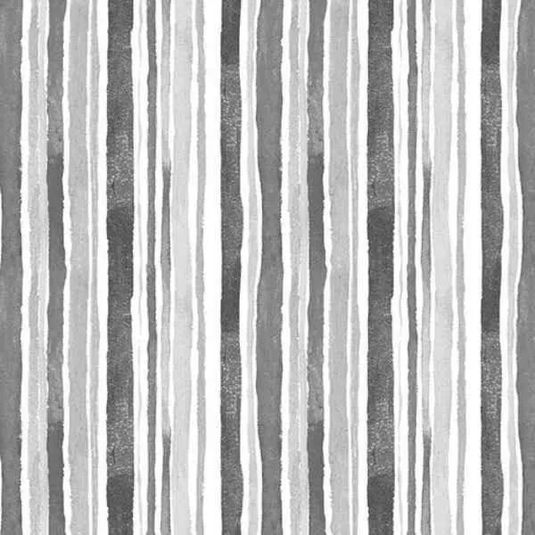 Gray White Stripes Quilting Cotton Fabric Misty Morning