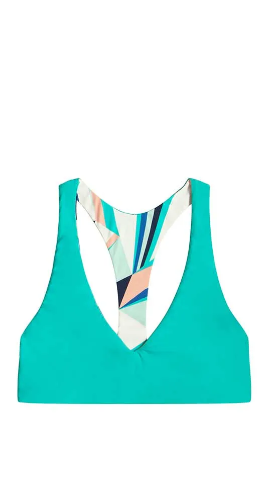 La Jolla Reversible Top: Kaleidoscope/Ceramic - FINAL SALE