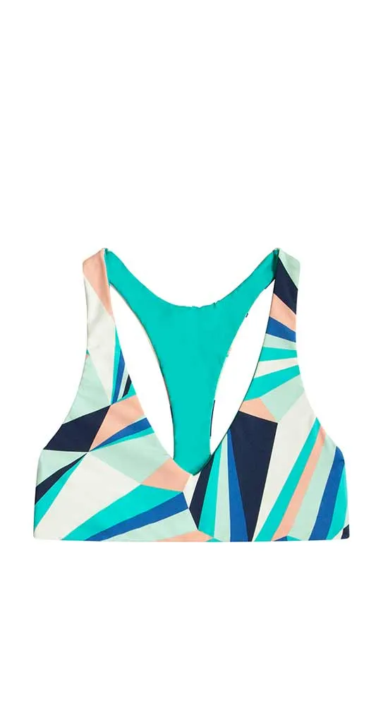 La Jolla Reversible Top: Kaleidoscope/Ceramic - FINAL SALE