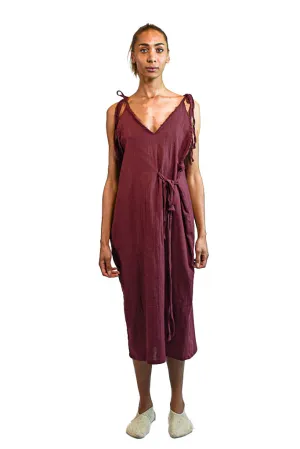 MAROON METIS DRESS