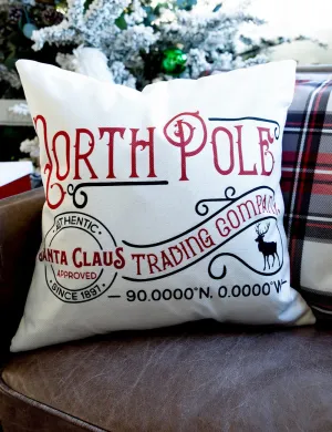 North Pole Pillow Cover