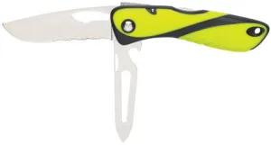 Offshore knife - Serrated blade - Shackler / Spike - Fluo