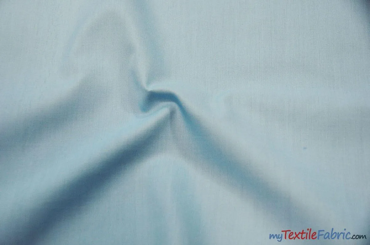 Polyester Cotton Broadcloth Fabric | 60" Wide | Solid Colors | Wholesale Bolt | Multiple Colors |