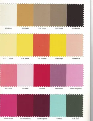 Polyester Cotton Broadcloth Fabric | 60" Wide | Solid Colors | Wholesale Bolt | Multiple Colors |