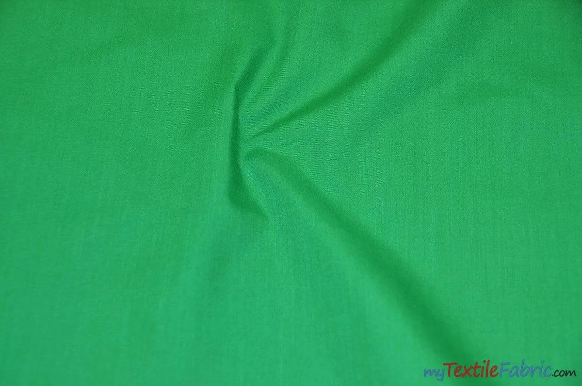 Polyester Cotton Broadcloth Fabric | 60" Wide | Solid Colors | Wholesale Bolt | Multiple Colors |