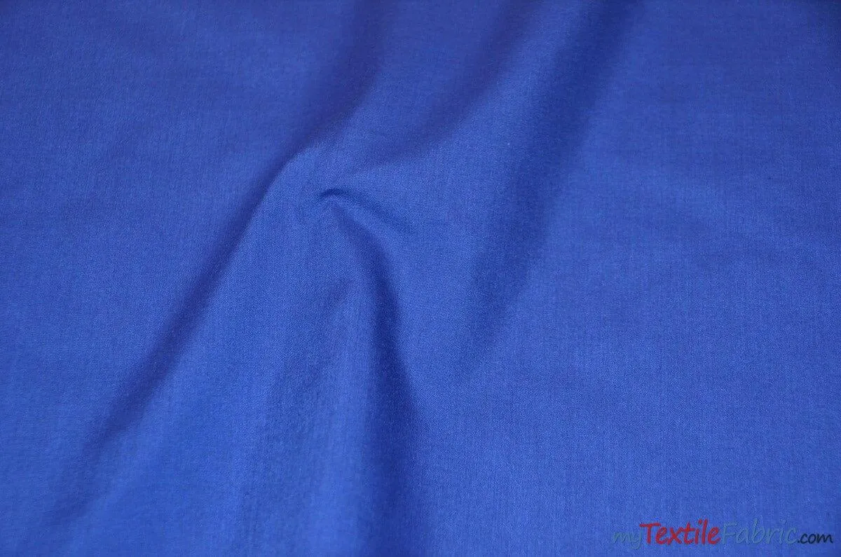 Polyester Cotton Broadcloth Fabric | 60" Wide | Solid Colors | Wholesale Bolt | Multiple Colors |