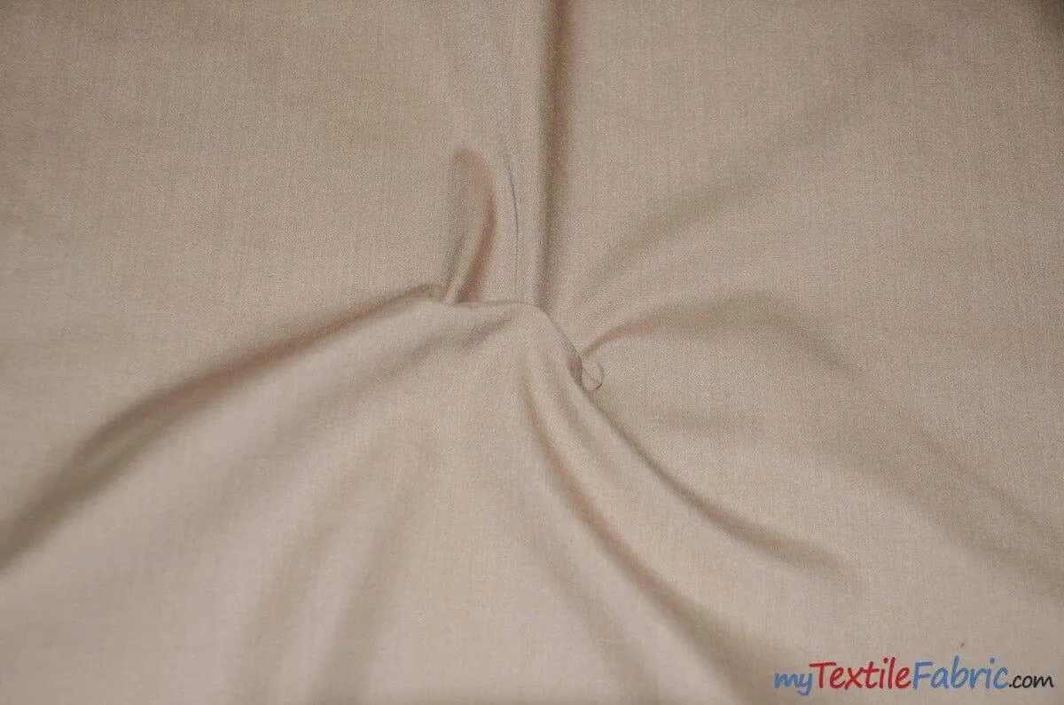 Polyester Cotton Broadcloth Fabric | 60" Wide | Solid Colors | Wholesale Bolt | Multiple Colors |