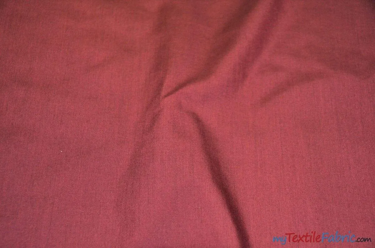 Polyester Cotton Broadcloth Fabric | 60" Wide | Solid Colors | Wholesale Bolt | Multiple Colors |