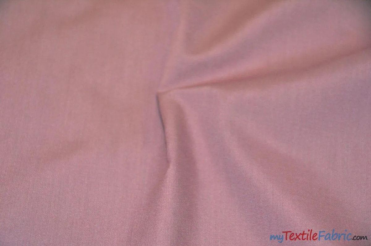 Polyester Cotton Broadcloth Fabric | 60" Wide | Solid Colors | Wholesale Bolt | Multiple Colors |