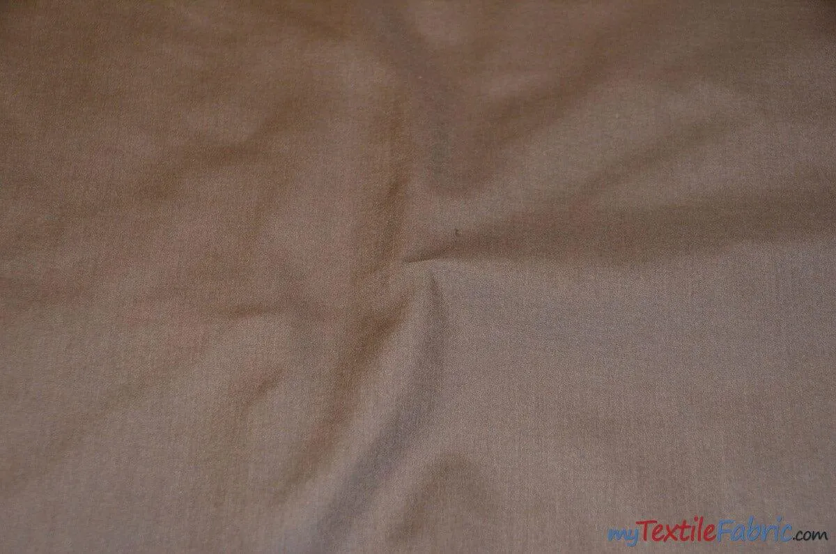 Polyester Cotton Broadcloth Fabric | 60" Wide | Solid Colors | Wholesale Bolt | Multiple Colors |